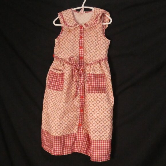 April Cornell Other - Vintage - APRIL CORNELL - Girls | size 3/4 | Sleeveless Floral Checkered Dress